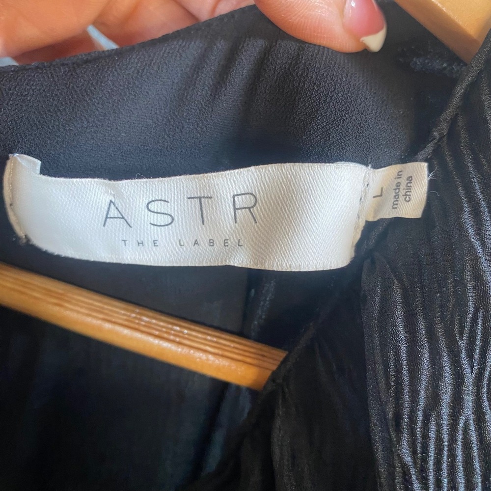 ASTR the Label Tiered Maxi Dress Womens Large Dark Coquette Romantic Whimsigoth - Picture 6 of 8